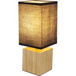 Globo Lighting Valentino lampa stołowa 1x7W jasne drewno/czarny 21628B