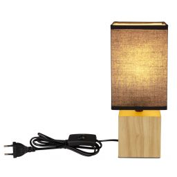 Globo Lighting Valentino lampa stołowa 1x7W jasne drewno/czarny 21628B