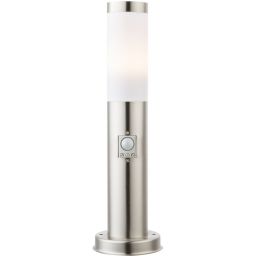 Globo Lighting Boston lampa stojąca zewnętrzna 1x30W stal nierdzewna/opal 3158S