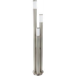 Globo Lighting Boston lampa stojąca zewnętrzna 3x60W stal nierdzewna/opal 3159-3