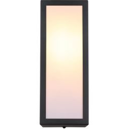 Globo Lighting Gundula kinkiet zewnętrzny 1x60W czarny mat/opal 31980O