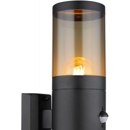 Globo Lighting Xeloo kinkiet zewnętrzny 2x60W czarny mat/przydymiony 32014-2BSS