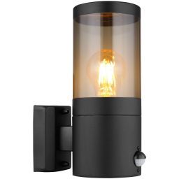 Globo Lighting Xeloo kinkiet zewnętrzny 1x60W czarny mat/przydymiony 32014BSS