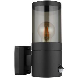 Globo Lighting Xeloo kinkiet zewnętrzny 1x60W czarny mat/przydymiony 32014BSS