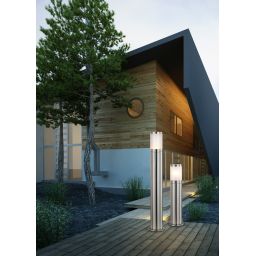 Globo Lighting Xeloo lampa stojąca zewnętrzna 1x60W stal nierdzewna/opal 32015