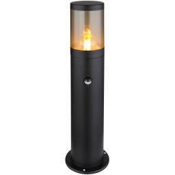 Globo Lighting Xeloo lampa stojąca zewnętrzna 1x60W czarny mat/przydymiony 32015BSS