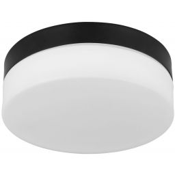 Globo Lighting Vranos plafon zewnętrzny 1x60 W czarna-szkło opalizowane 32111B