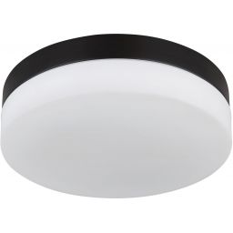Globo Lighting Vranos plafon zewnętrzny 2x60W czarny mat/szkło opalowe 32112B