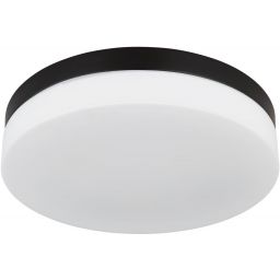 Globo Lighting Vranos plafon zewnętrzny 3x60W czarny mat/szkło opalowe 32113B