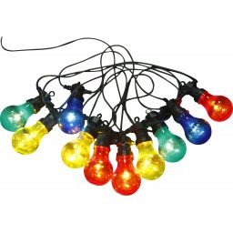 Globo Lighting Nirvana łańcuch lamp zewnętrzny x4,2 W czarnamultikolor 3400S