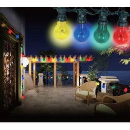 Globo Lighting Nirvana łańcuch lamp zewnętrzny x4,2 W czarnamultikolor 3400S