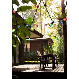 Globo Lighting Nirvana łańcuch lamp zewnętrzny x4,2 W czarnamultikolor 3400S