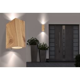 Globo Lighting Veronika kinkiet zewnętrzny 2x35W drewno 34164-2W