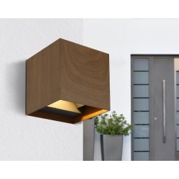 Globo Lighting Veronika kinkiet zewnętrzny 1x3W drewno 34168W