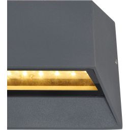Globo Lighting Honna kinkiet zewnętrzny 1x7W antracyt 34175