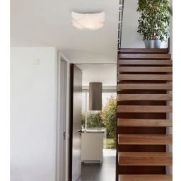 Globo Lighting Paranja plafon 1x60W biały/szkło satynowe 40403-1