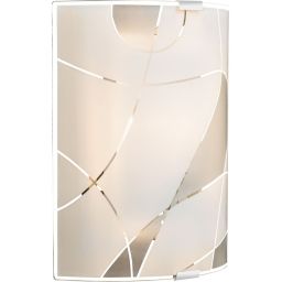 Globo Lighting Paranja kinkiet 1x60W biała/szkło satynowe 40403W2