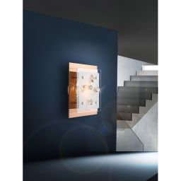 Globo Lighting Ayana lampa podsufitowa 1x40W złoty/szkło opalizowane 40412