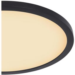 Globo Lighting Sapana plafon 1x18W LED czarny/satynowy 41562-18B