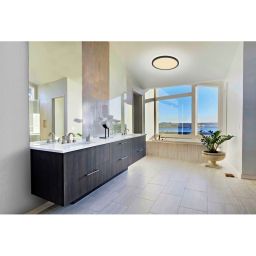 Globo Lighting Sapana plafon 1x24W LED czarny/satynowy 41562-24B