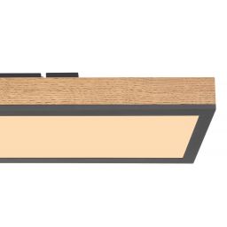 Globo Lighting Doro lampa podsufitowa 1x18W LED biały/grafit/drewno 416080WD