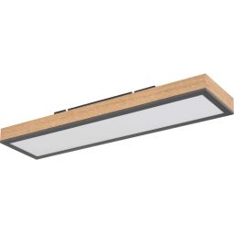 Globo Lighting Doro lampa podsufitowa 1x18W LED biały/grafit/drewno 416080WD