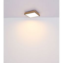 Globo Lighting Doro plafon 1x36W LED biały/grafit/drewno 416080WD3