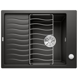 Blanco Elon 45 S zlewozmywak 65x50 cm z Silgranit PuraDur czarny 525879