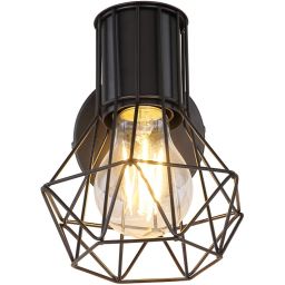 Globo Lighting Priska kinkiet 1x40W czarny 54017-1