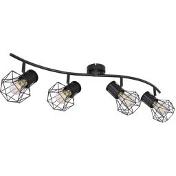 Globo Lighting Priska lampa podsufitowa 4x40W czarna 54017-4