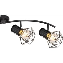 Globo Lighting Priska lampa podsufitowa 4x40W czarna 54017-4
