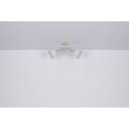 Globo Lighting Wiho lampa podsufitowa 2x40W biały/drewno 54018-2