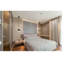 Globo Lighting Wiho lampa wisząca 1x40W czarna/drewno 54018HS