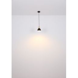 Globo Lighting Wiho lampa wisząca 1x40W czarna/drewno 54018HS