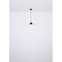 Globo Lighting Wiho lampa wisząca 1x40W czarna/drewno 54018HS