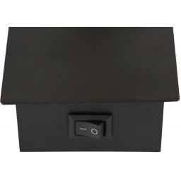 Globo Lighting Claude kinkiet 1x40W czarny mat/przydymiony 54307-1