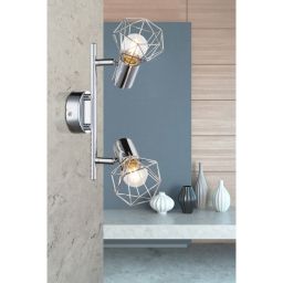 Globo Lighting Xara I lampa podsufitowa 2x40W chrom 54802-2