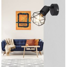 Globo Lighting Xara I kinkiet 1x40W czarna 54802S-1