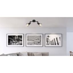 Globo Lighting Xara I lampa podsufitowa 2x40W czarny 54802S-2