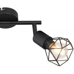 Globo Lighting Xara I lampa podsufitowa 2x40W czarny 54802S-2