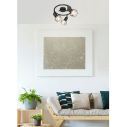 Globo Lighting Xara I lampa podsufitowa 3x40W czarna 54802S-3