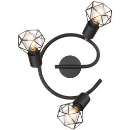 Globo Lighting Xara I lampa podsufitowa 3x40W czarna 54802S-3