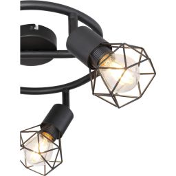Globo Lighting Xara I lampa podsufitowa 3x40W czarna 54802S-3