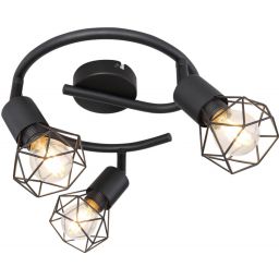 Globo Lighting Xara I lampa podsufitowa 3x40W czarna 54802S-3