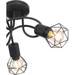 Globo Lighting Xara I lampa podsufitowa 3x40W czarna 54802S-3D