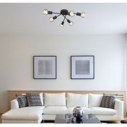 Globo Lighting Xara I lampa podsufitowa 6x40W czarna 54802S-6