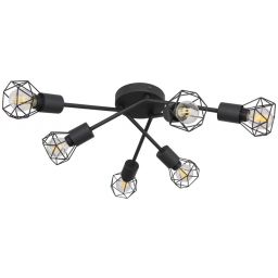 Globo Lighting Xara I lampa podsufitowa 6x40W czarna 54802S-6
