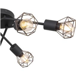 Globo Lighting Xara I lampa podsufitowa 6x40W czarna 54802S-6