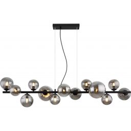 Globo Lighting Riha lampa wisząca x3,5 W czarna-przydymiona 56133-13H