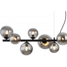 Globo Lighting Riha lampa wisząca x3,5 W czarna-przydymiona 56133-13H